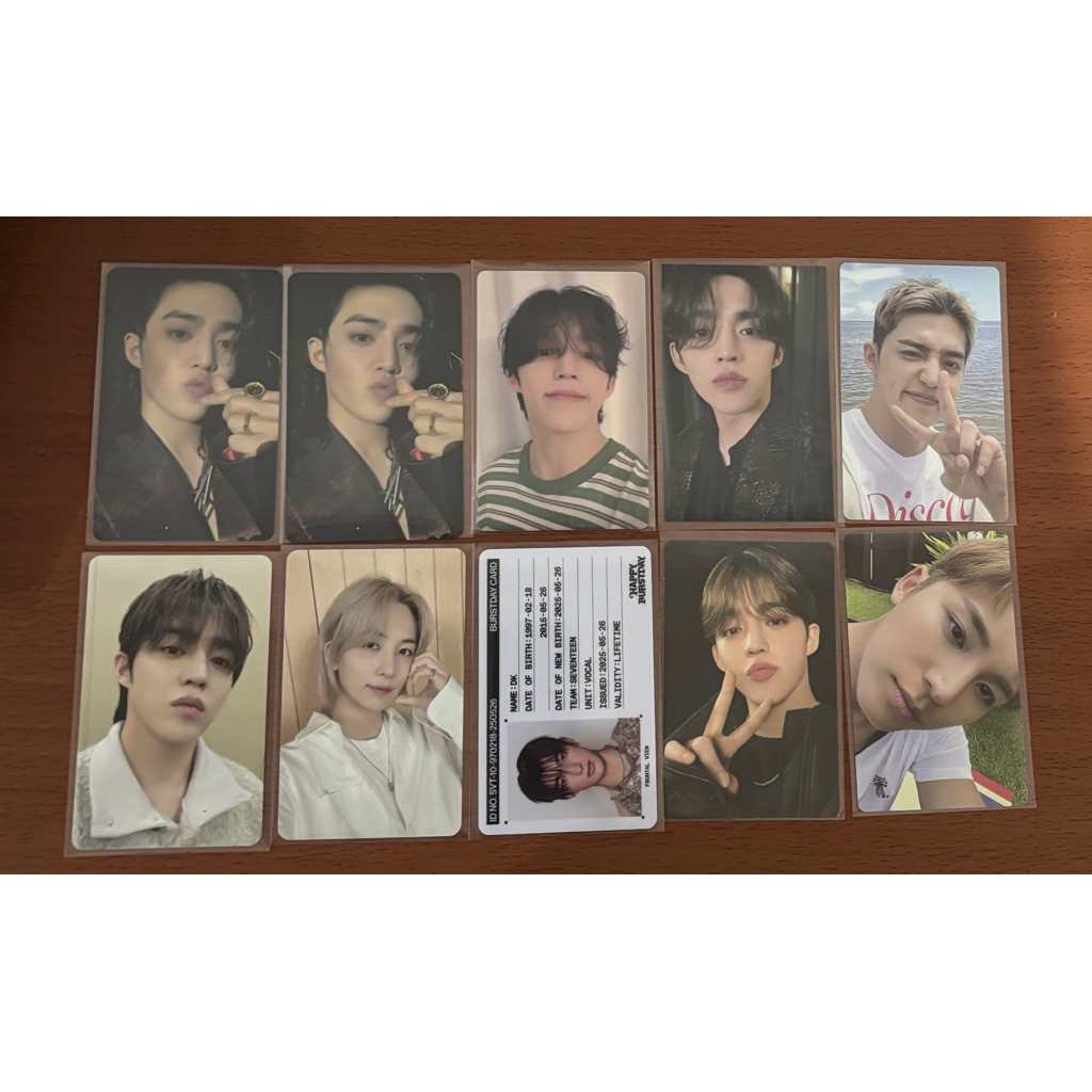 SEVENTEEN PHOTOCARD SVT SCOUPS CHOI SEUNGCHEOL YOON JEONGHAN  KIM MINGYU LEE DOKYEOM DK PC SVT KPOP 
