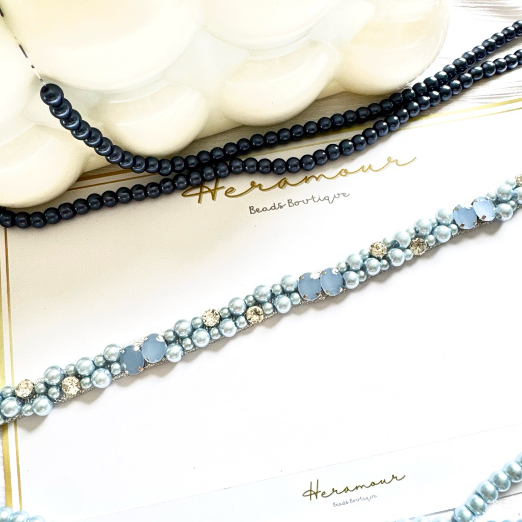 Heramour - Rangkai Mutiara Payet w04r / Renda Mutiara / Payet Rangkai