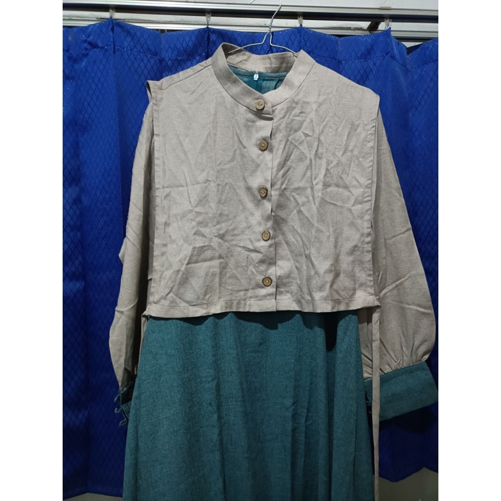 Gamis 2in1/ Dress 2in1/ dress preloved/baju lebaran/baju wanita/gamis preloved/ dress preloved