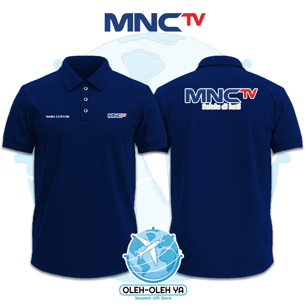 Oleh Oleh Ya Kaos Kerah Wangki Polo Shirt Kaos Kerja Wangki - MNC TV Media Nusantara Citra Stasiun T