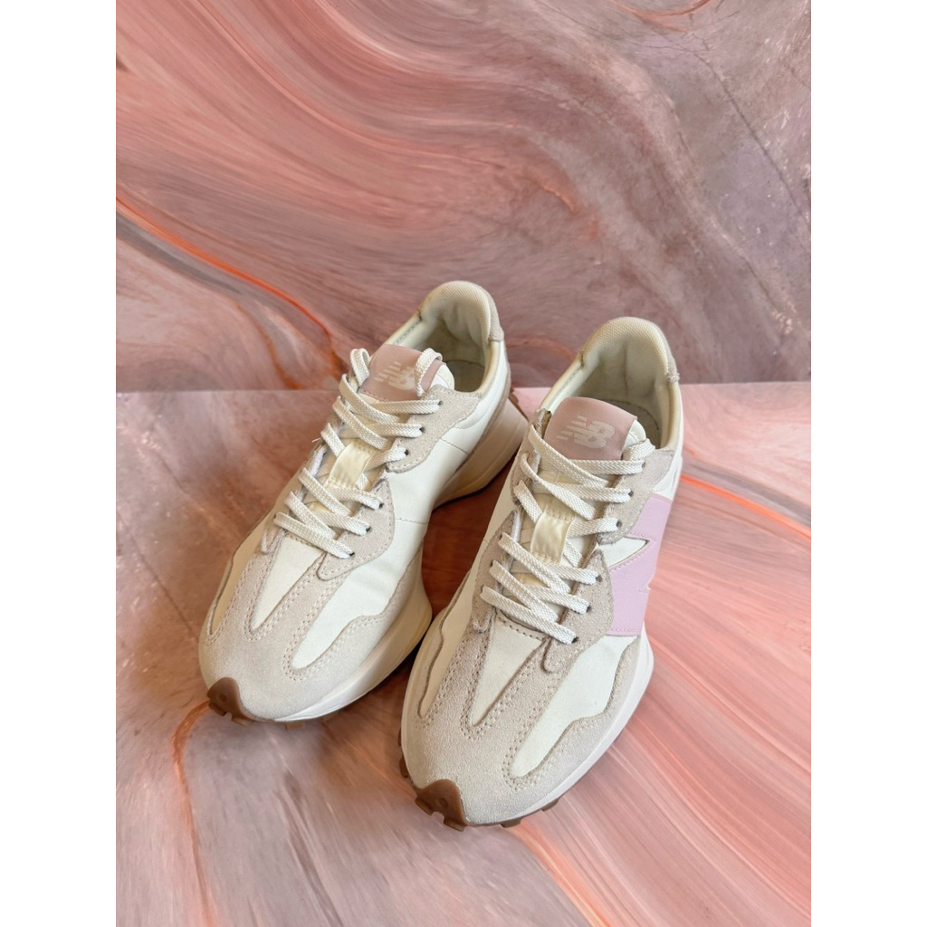 PRELOVED NEW BALANCE 327 WHITE PINK 100% Original
