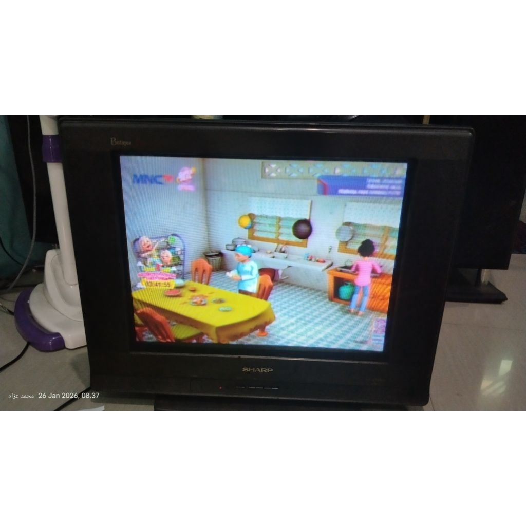 tv sharp batique slim 21" bekas