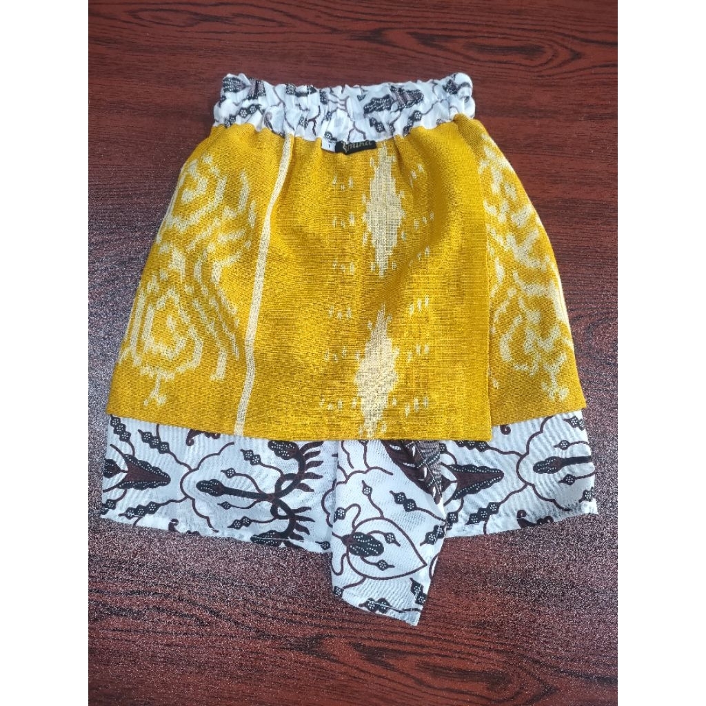 LAMIKA Kamen jadi anak laki laki Kombinasi batik dan tenun