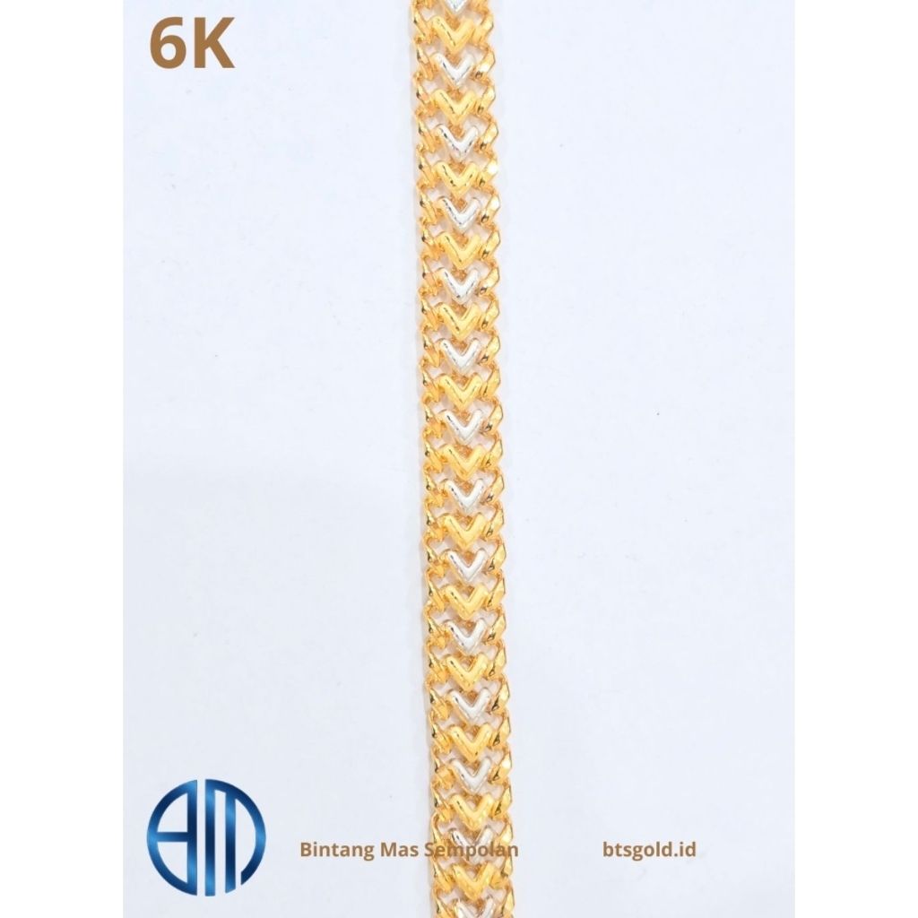 Gelang Rante Dubai V Slep Emas Asli