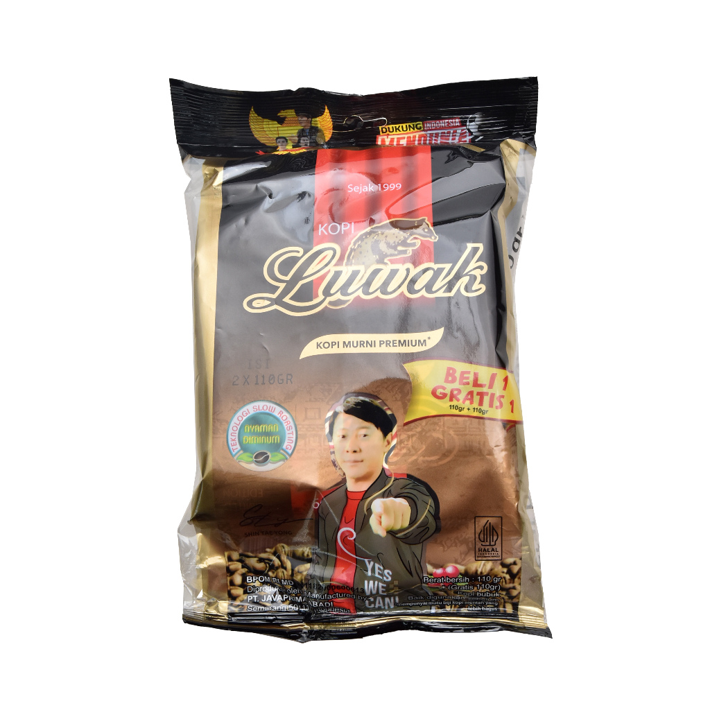 KOPI HITAM INSTAN LUWAK KOPI MURNI 110 GR