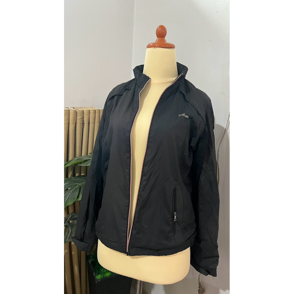 (preloved) jaket hitam wilson