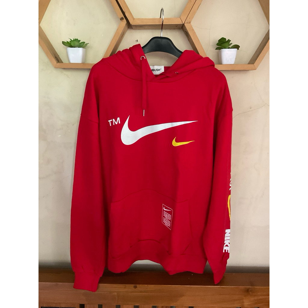 Nike Ambush Hoodie Red Colour Spell Out Very Rare