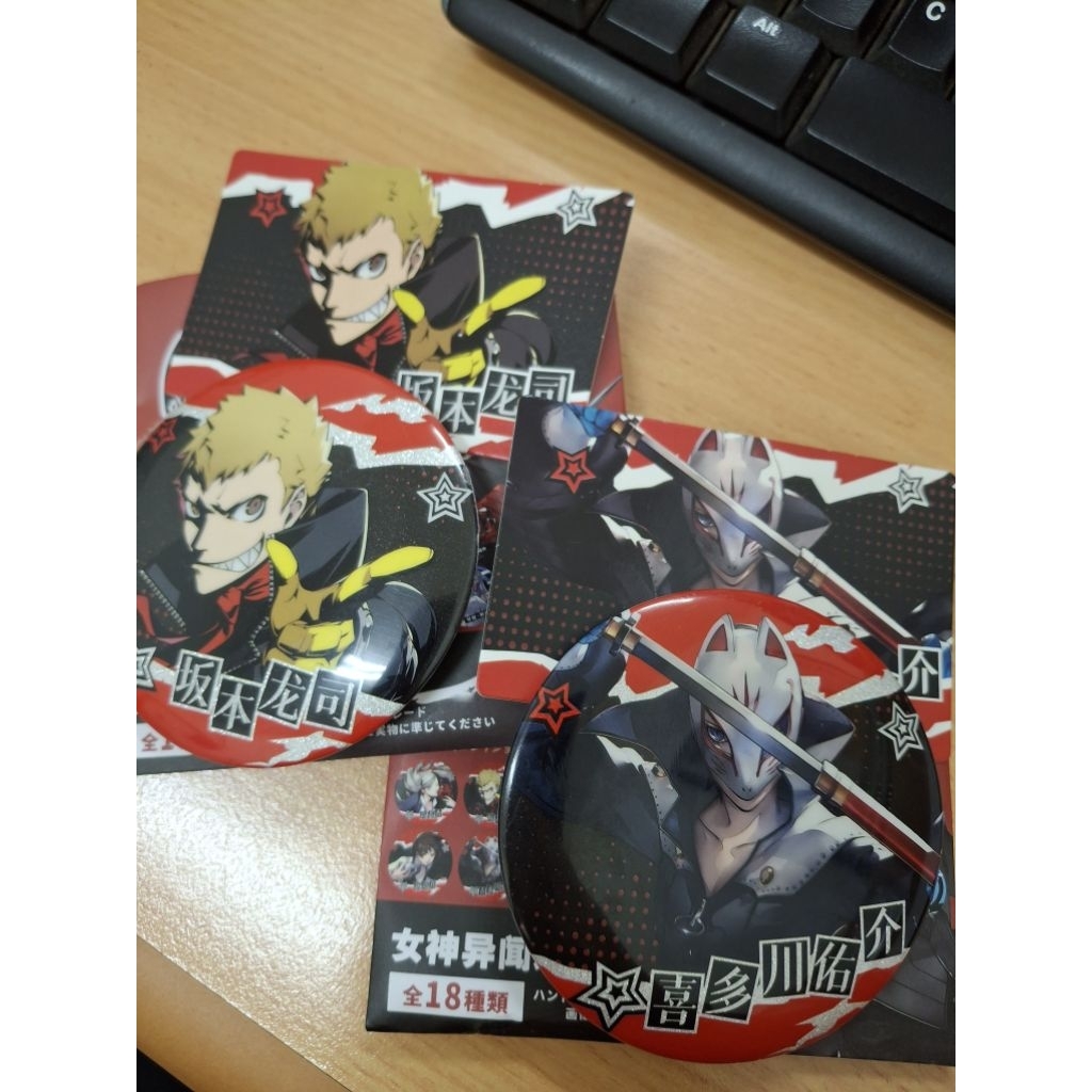 Unofficial Persona 5 Badge Pin 75mm(Ready)