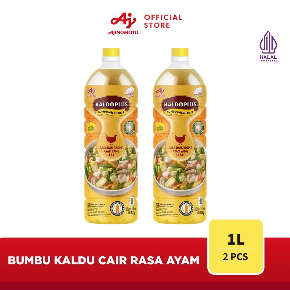 KALDOPLUS Bumbu Kaldu Cair Rasa Ayam Chicken Liquid Broth 1L (2Pcs)