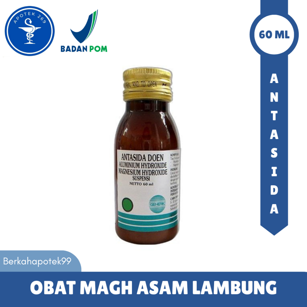 Obat Maag Asam Lambung - Antasida Doen Sirup 60ml