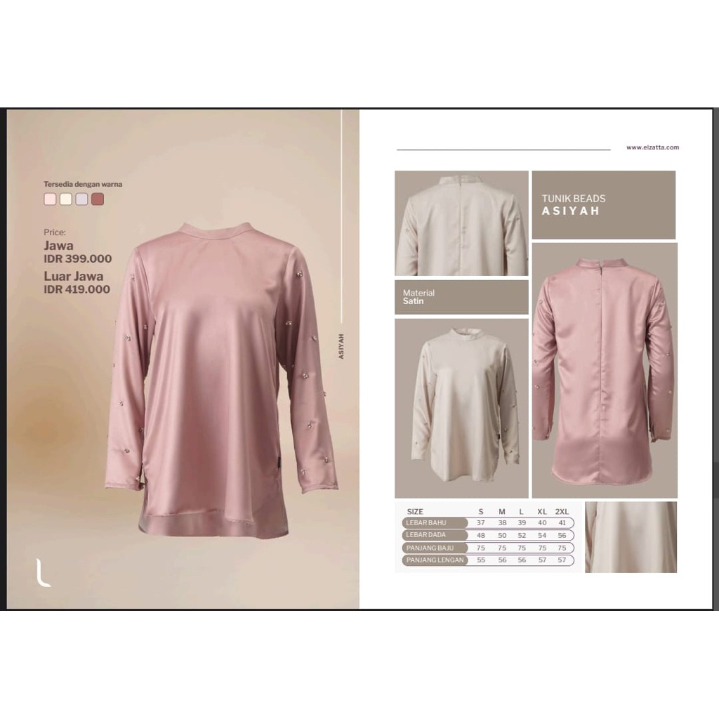 Tunik beads asiyah elzatta tunik elzatta