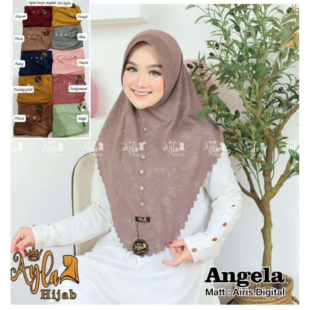 Hijab bergo instan angela/Hijab ayla