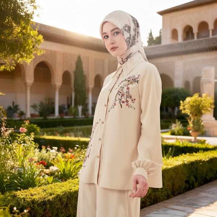 TERBARU 2026 Blouse Mandjha Ivan Gunawan - Stephany - Tunik Atasan Wanita Muslim Kemeja Original kem