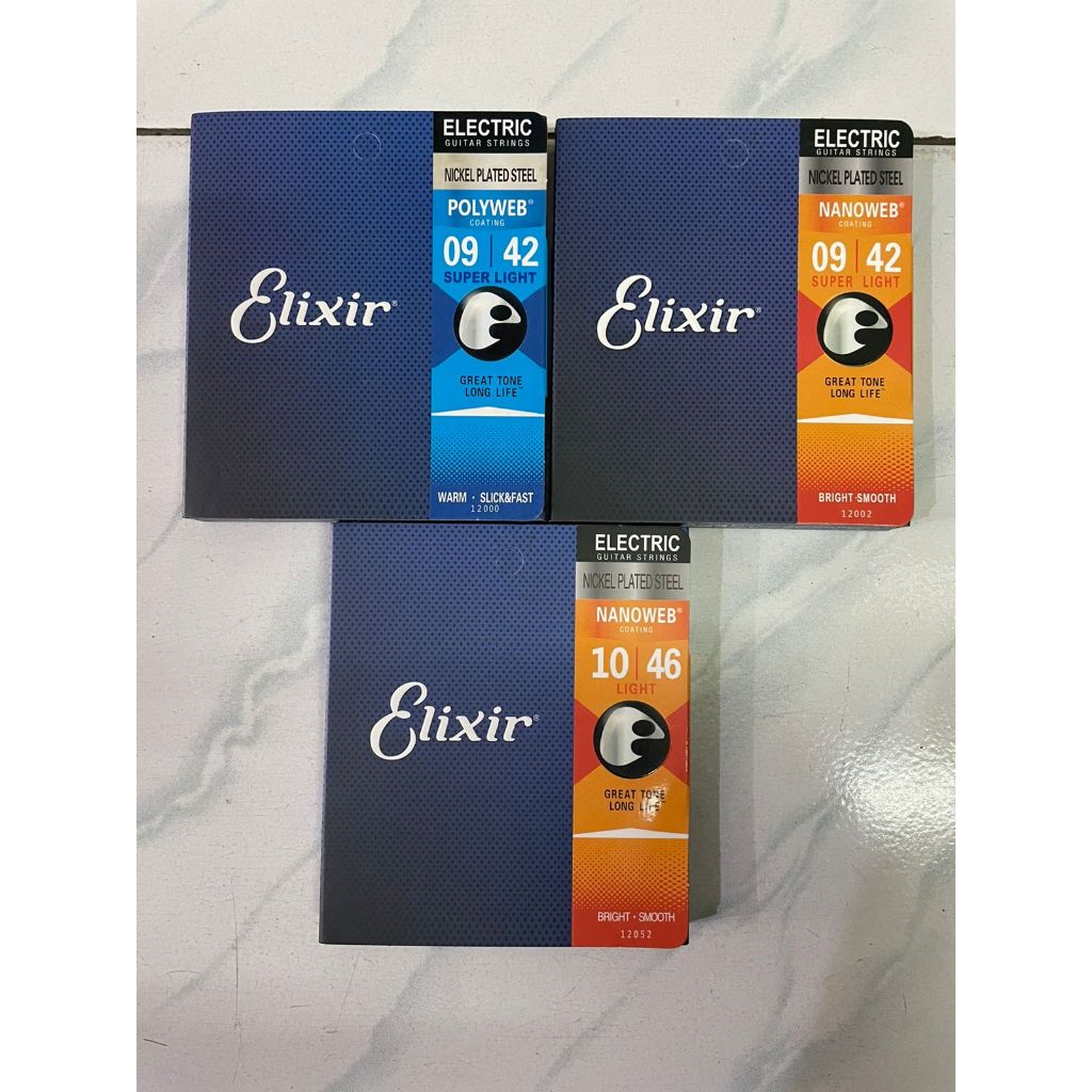SENAR GITAR ELIXIR ELEKTRIK 09 POLYWEB NANOWEB 010 NANOWEB