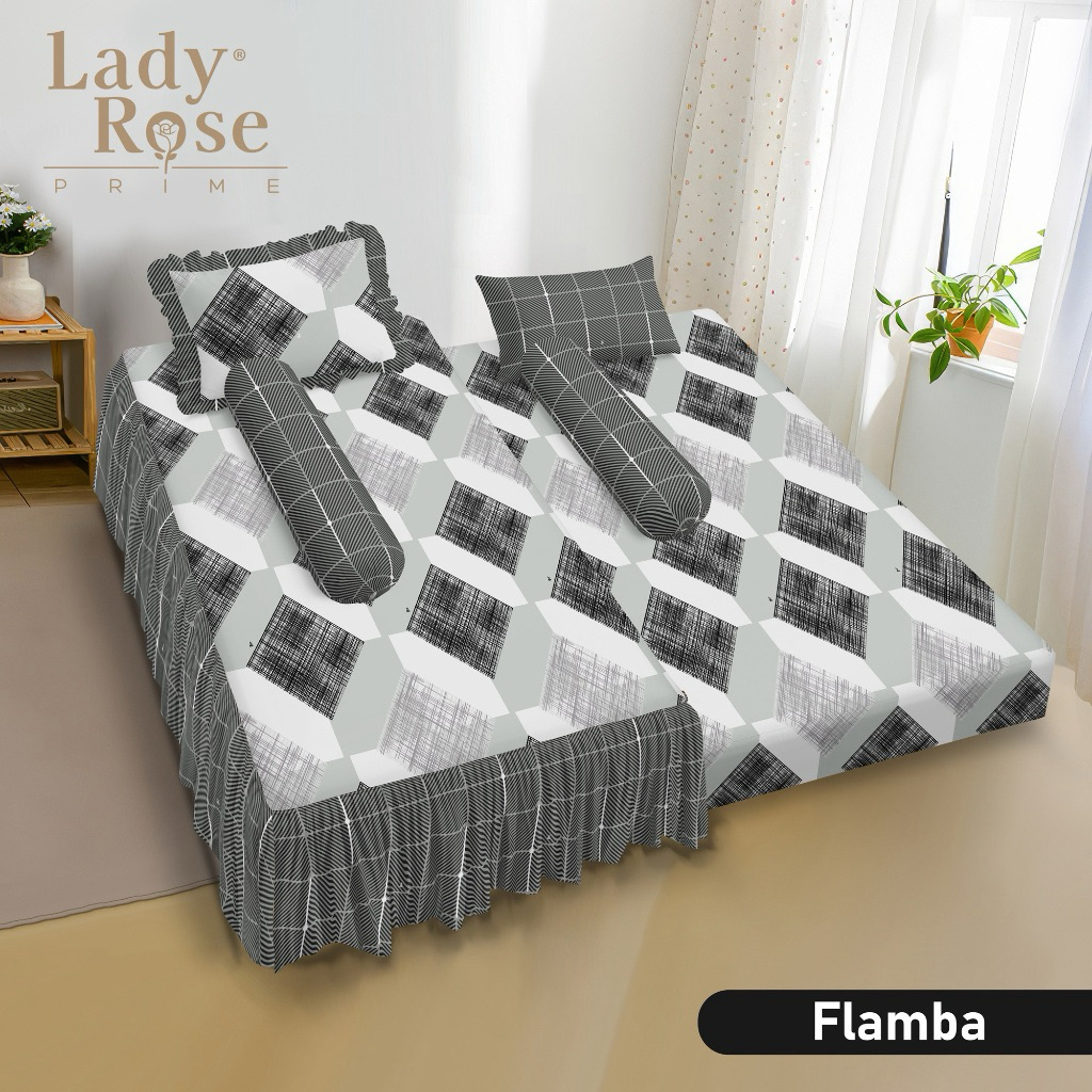 (INSTANT) LADY ROSE SPREI 2IN1 SORONG (120x200) BED DORONG SPREI BED SORONG SPREI 2in1