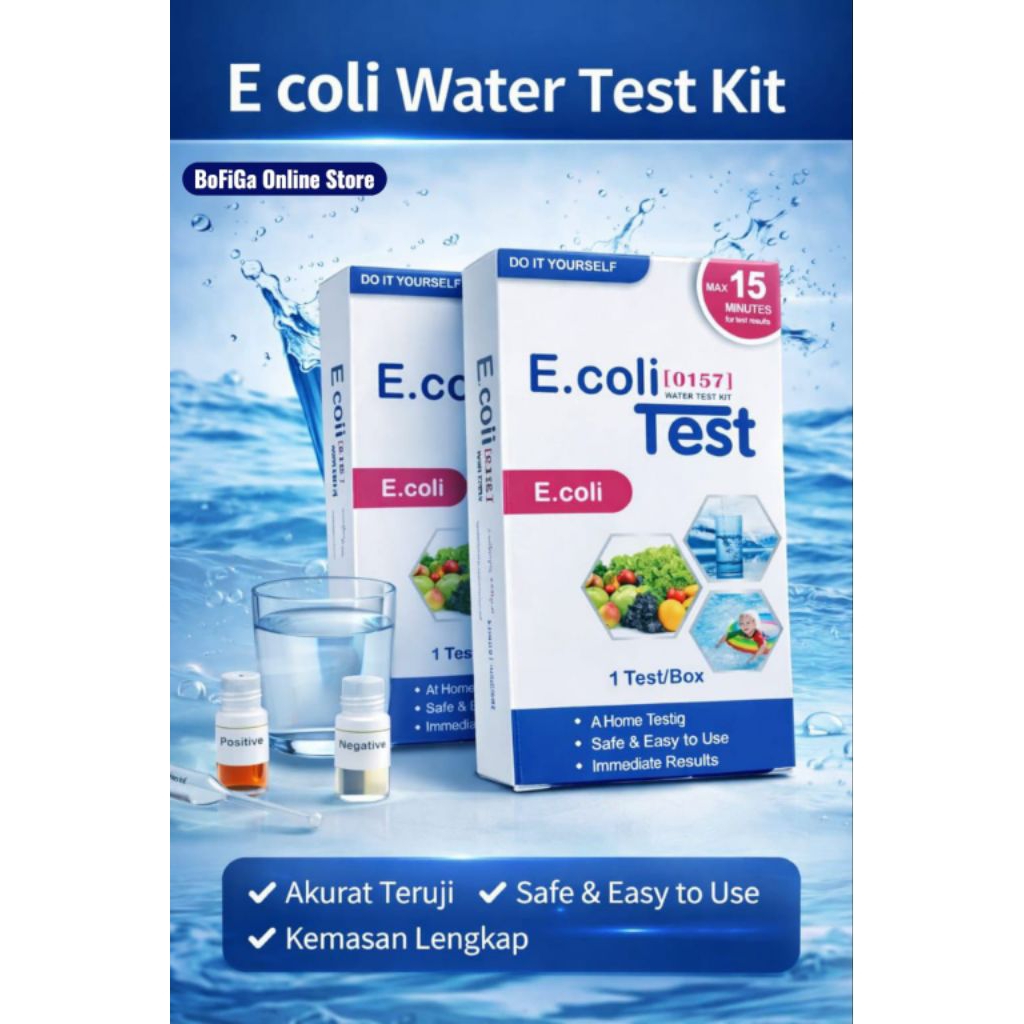E coli Water Test Kit - Alat test kadar Air E coli 0157