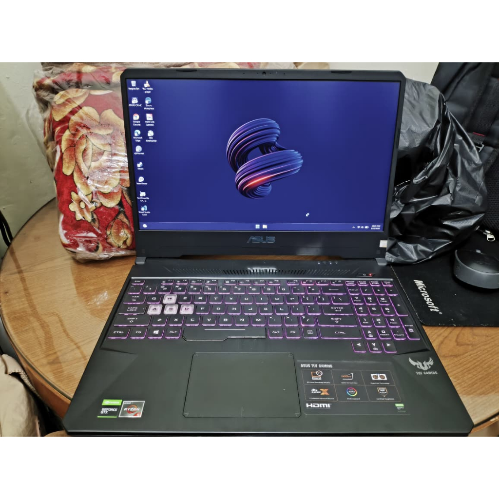 Laptop ASUS TUF GAMING FX505DT AMD Ryzen 5 3550H NVIDIA GTX 1650 4GB RAM 16GB SSD 256GB HDD 1TB
