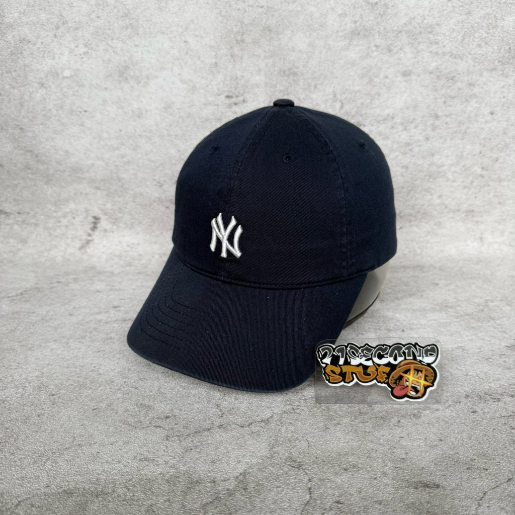 Topi MLB NY Navy Washed Dewasa Second