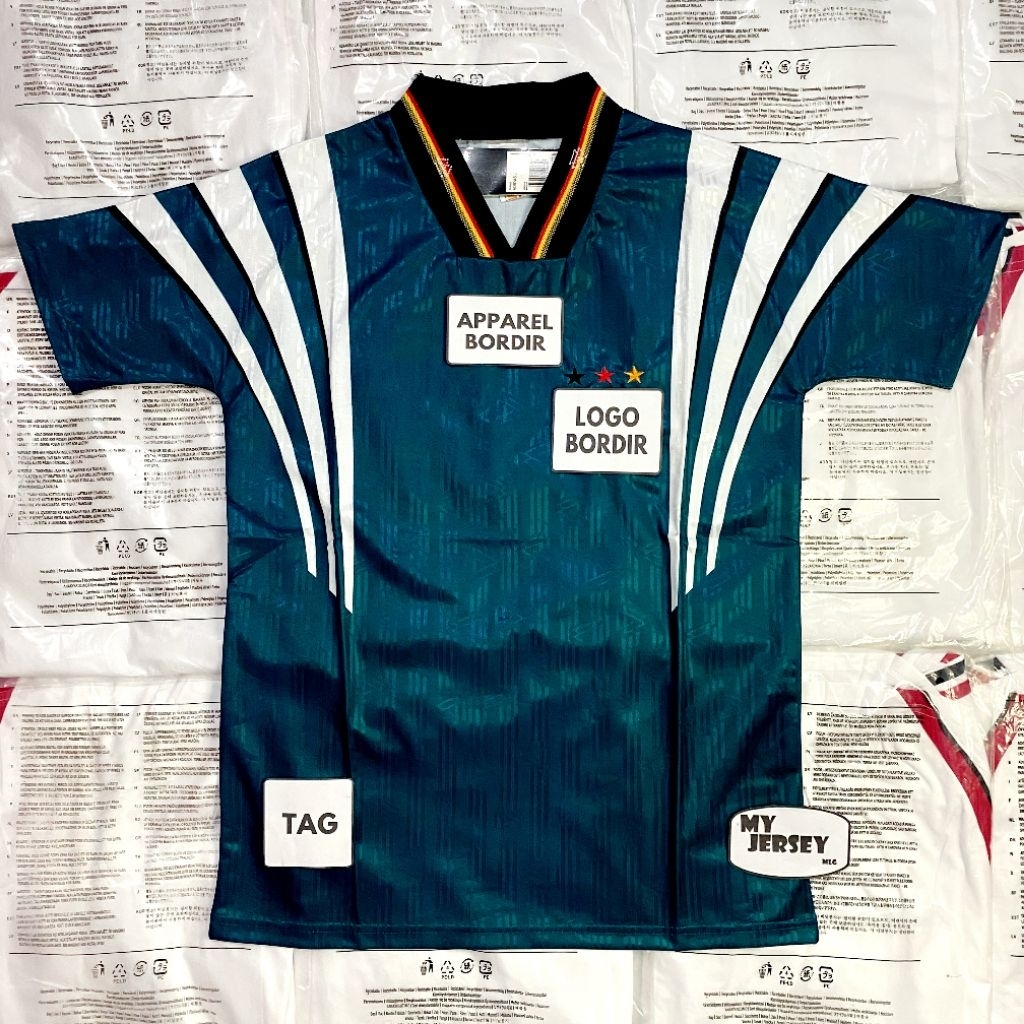 JERSEY RETRO VINTAGE JERMAN 1996 AWAY LENGAN PENDEK SPORT