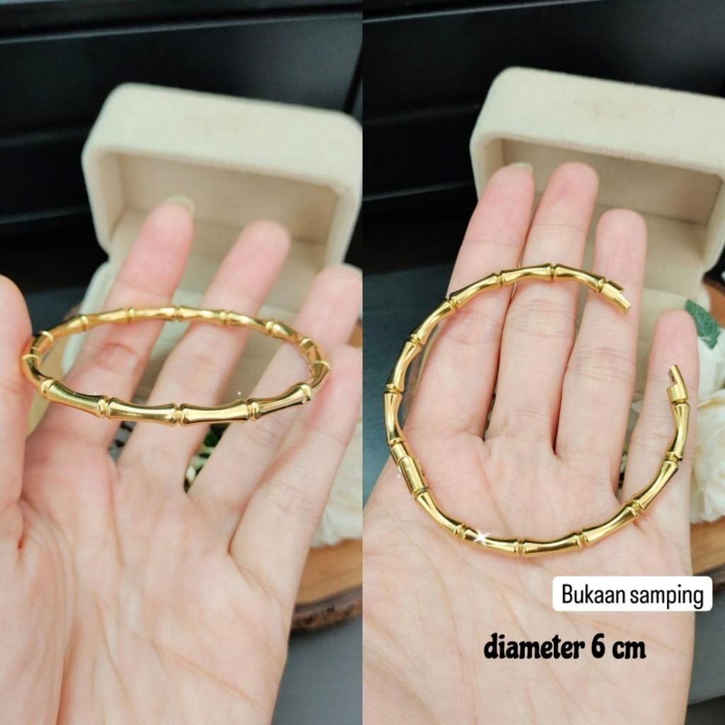 gelang bambu titanium