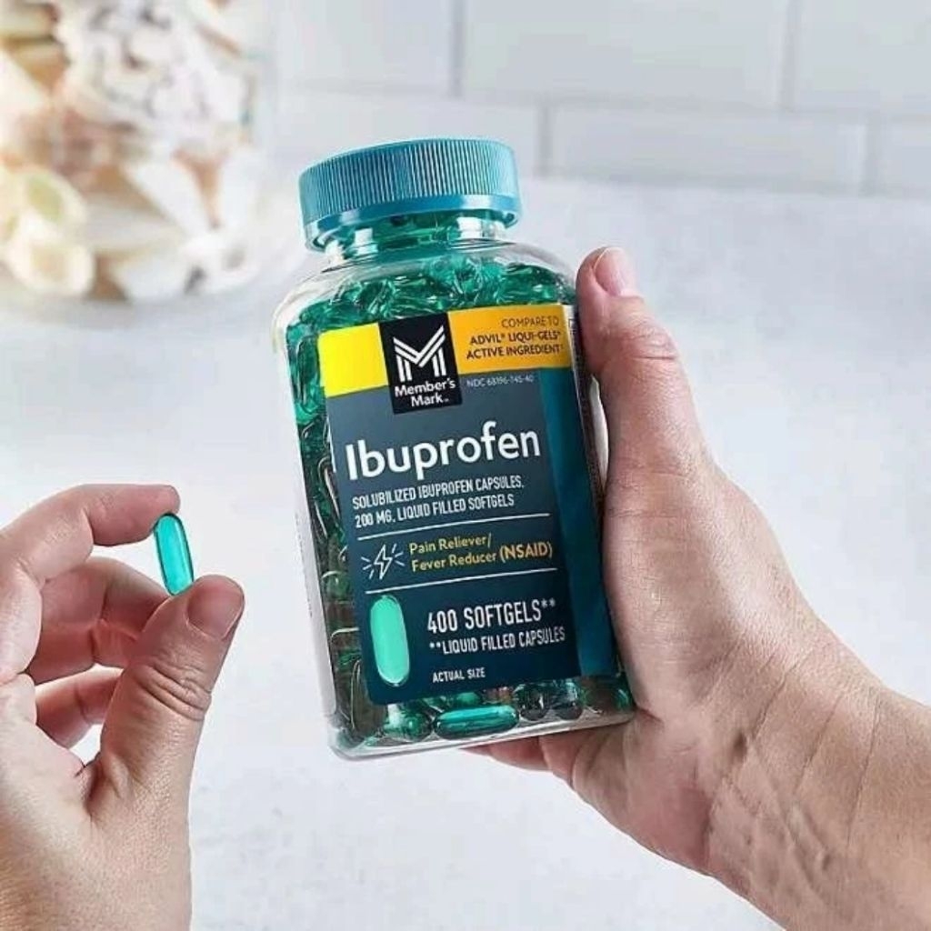 Member's Mark Ibuprofen Softgels, 200 mg isi 400 sofgels