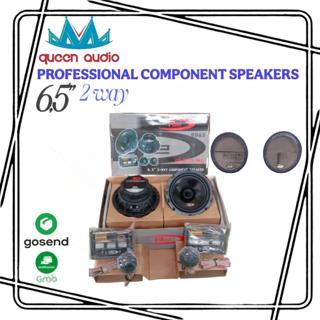 SPEAKER MOBIL 2 WAY KOMPONEN, SPEAKER COMPONENT 6,5" INCHI SUARA BAGUS