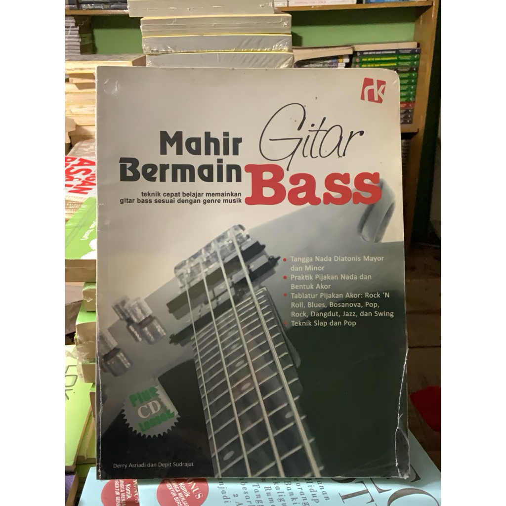 Mahir Bermain Gitar Bass - Buku Musik Obral Original