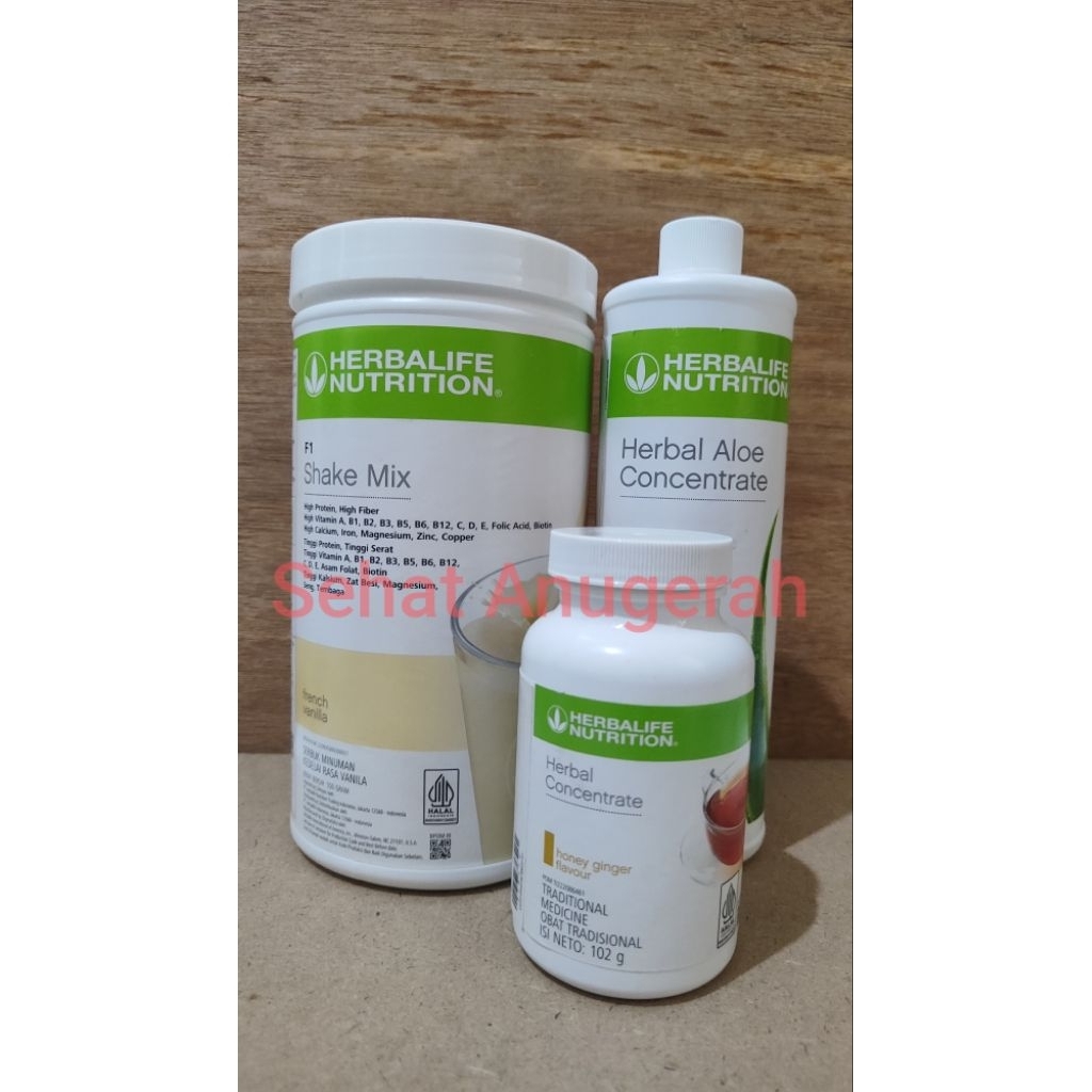 Paket Langsing Herbalife, Paket Sehat Herbalife, Teh, aloe dan Shake nutrisi