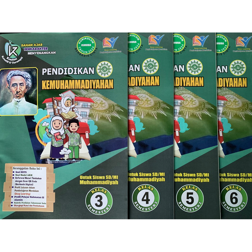 Buku Belajar LKS SD/MI Kemuhammadiyahan Kelas 3,4,5,6 SMT 2 KUMER