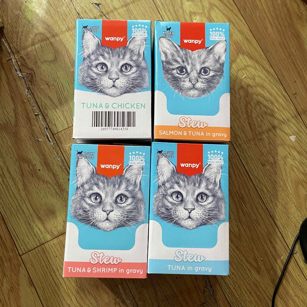 Wanpy Stew Retort Pouch 70gr / Makanan Kucing Basah