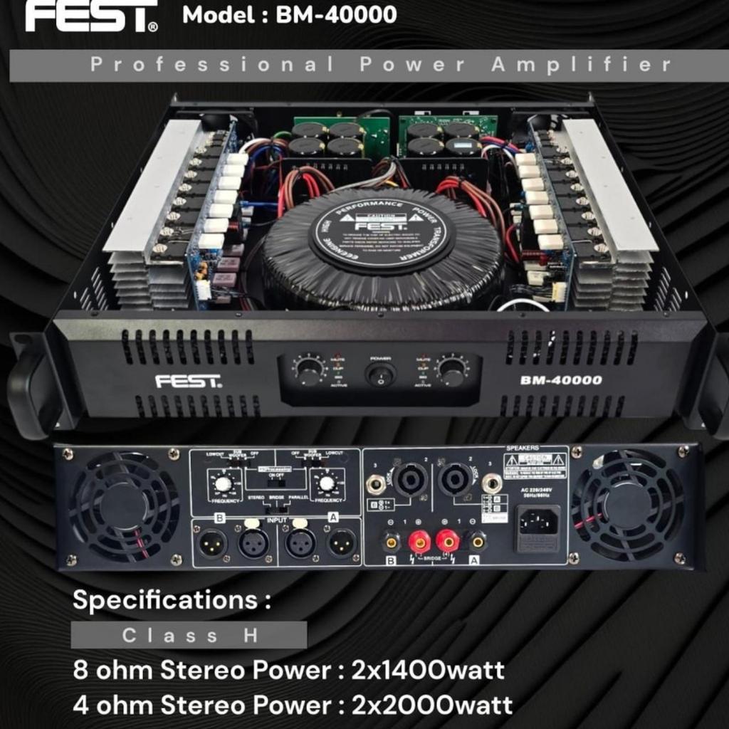 Power Fest BM 40000 Original Amplifier FEST BM40000 Class H