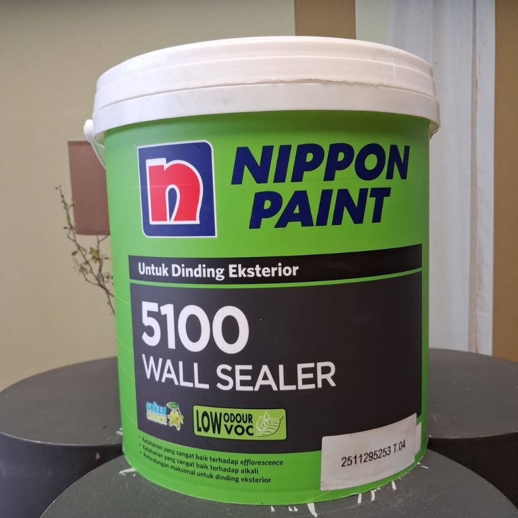 NIPPON PAINT 5100 2.5LTR/CAT DASAR TEMBOK EXTERIOR/CAT DASAR TEMBOK LUAR