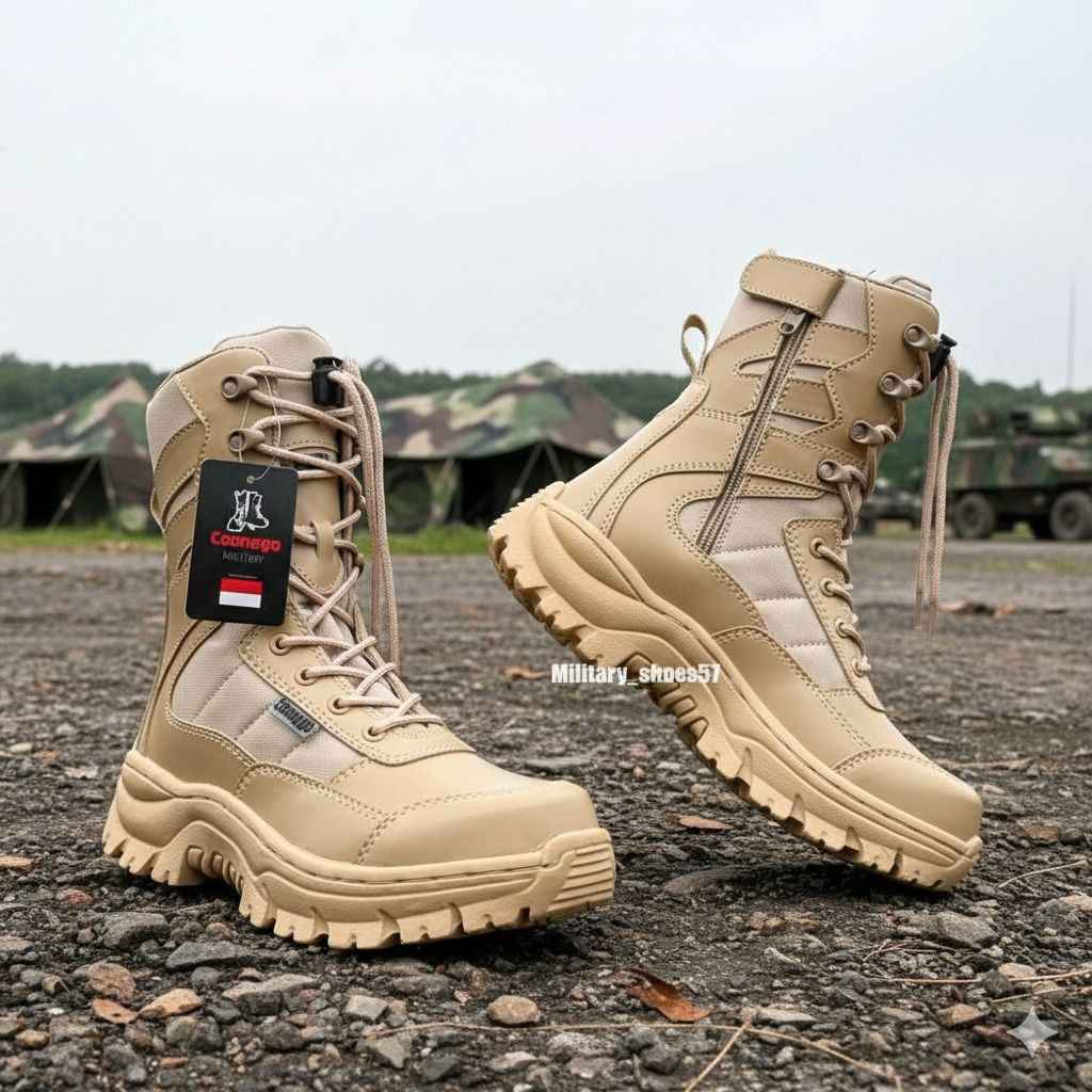 sepatu pdl krem tactical safety boots sepatu pdl tni satpol pp satpam original