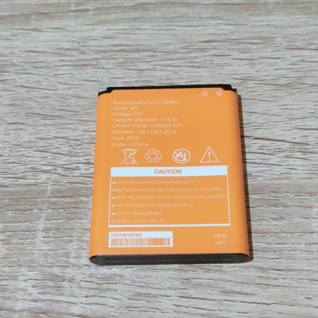 Baterai Batre Modem Hi Net M26 3000mAh Router Wifi Portable 4G 150Mbps Hinet Battery