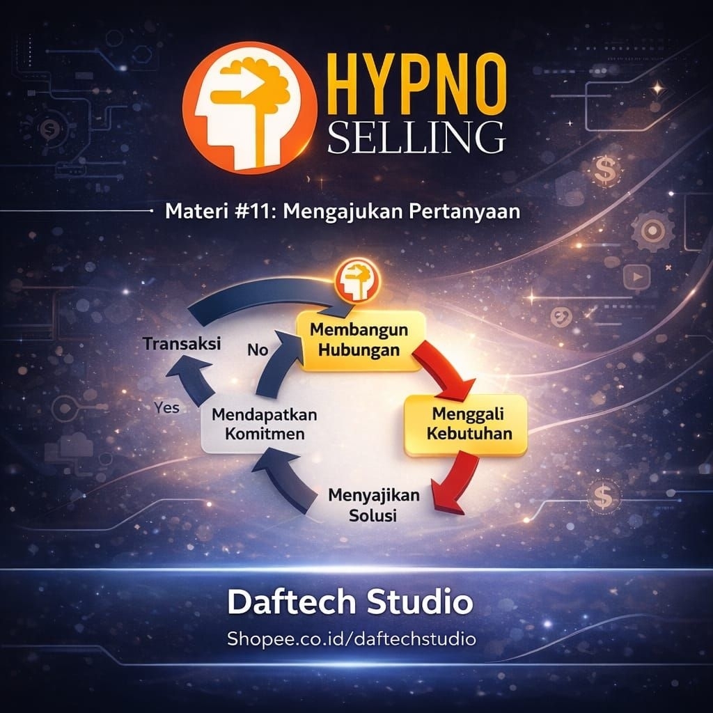 HYPNOSELLING TAKTIK JUALAN TANPA PENOLAKAN DARMAWAN AJI DIGITAL MARKETING PELUANG USAHA ONLINE INTER