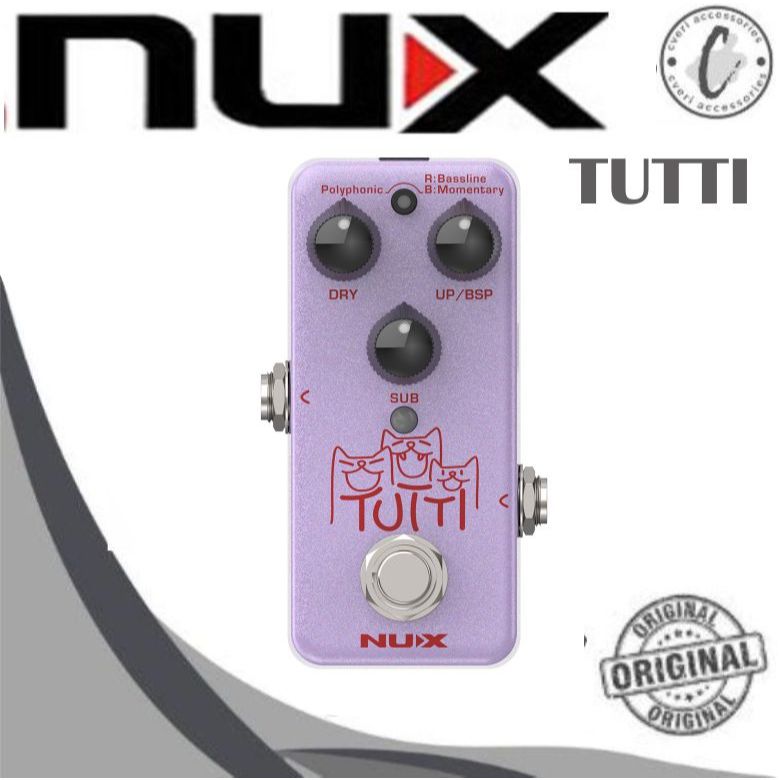 Nux NPO2 TUTTI  Polyphonic Octave Pedal Efek Gitar Nux NPO-2 Octave Guitar Pedal