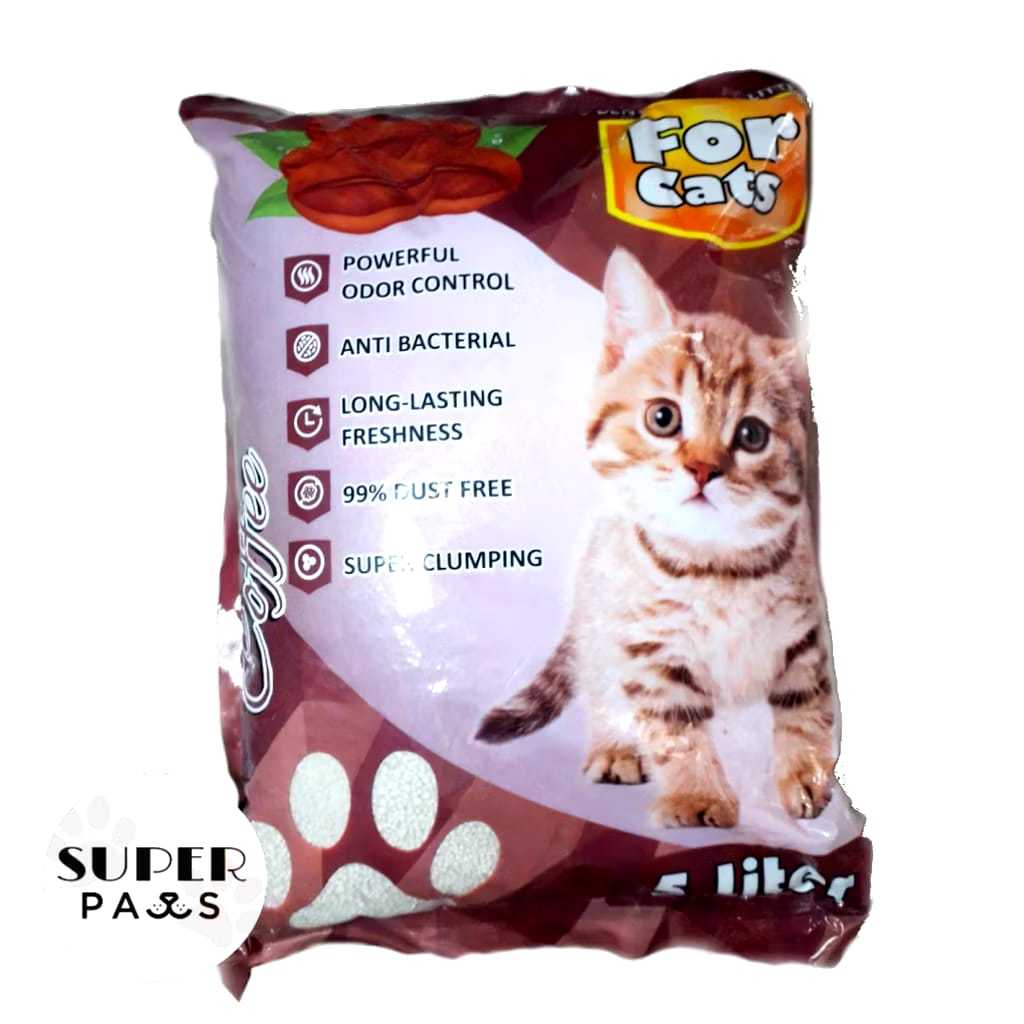 Pasir Kucing Murah / Pasir Kucing Gumpal Wangi Merk For Cats 5 Liter