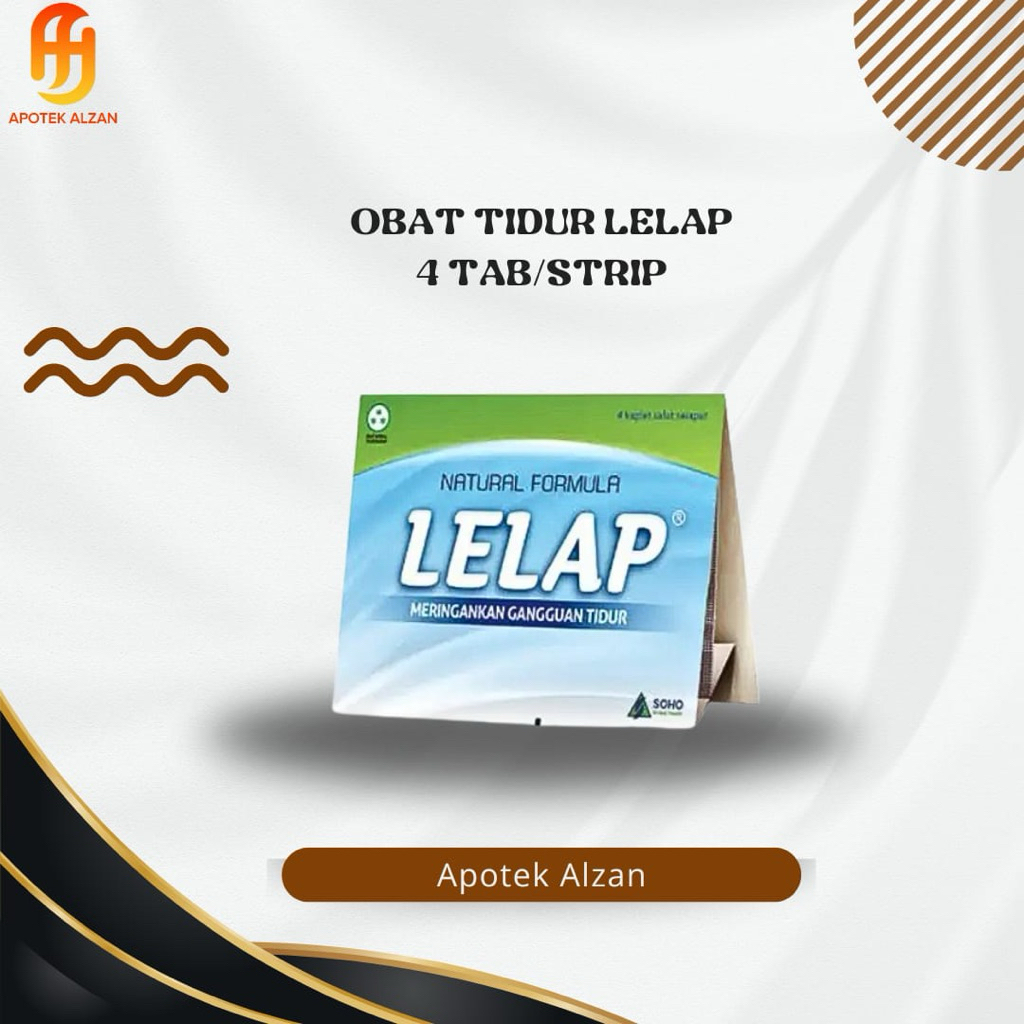 Lelap Obat Tidur Herbal 4 Tablet - Meringankan Gangguan Tidur