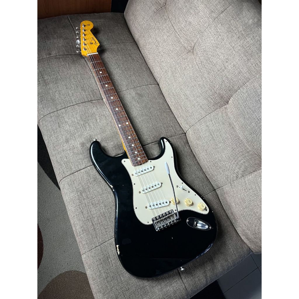 Fender stratocaster st 62 tx black relic Japan
