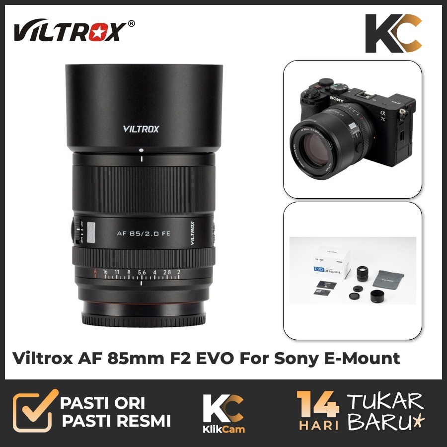 Viltrox AF 85mm f2 EVO for Sony FE Fullframe Lens Viltrox 85 mm f/2 Garansi Resmi