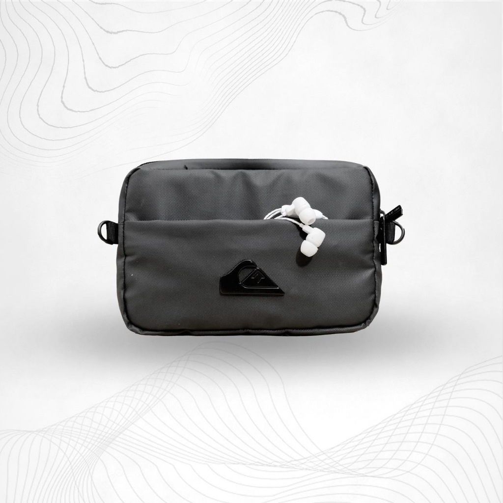 Tas Selempang Pria model Quiksilver polosTouch screen HP Sling Bag Waterproof