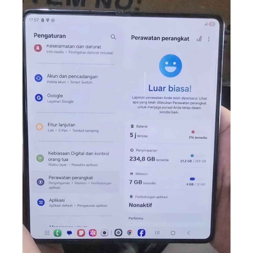 Samsung Z Fold 4 Sein RAM 12 INTERNAL 256GB Second