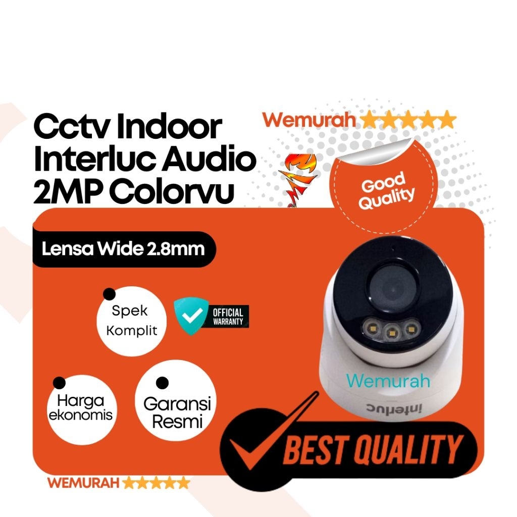 Cctv Indoor Interluc 2MP 1080 - Cctv indoor colorvu 2MP- Cctv indoor colorvu