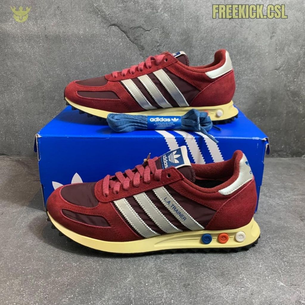 Adidas La Trainer Og Noble Maroon Silver Metallic (JQ5715 ) Original