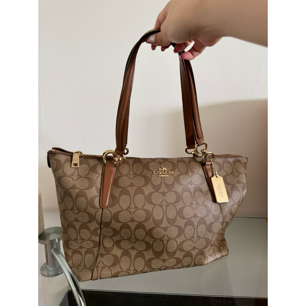 PRELOVED COACH AVA TOTE IN SIGNATURE LEATHER