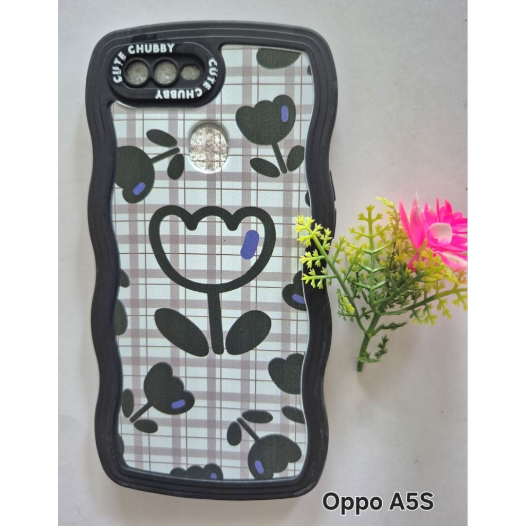 Casing Hp Oppo A5S Flower