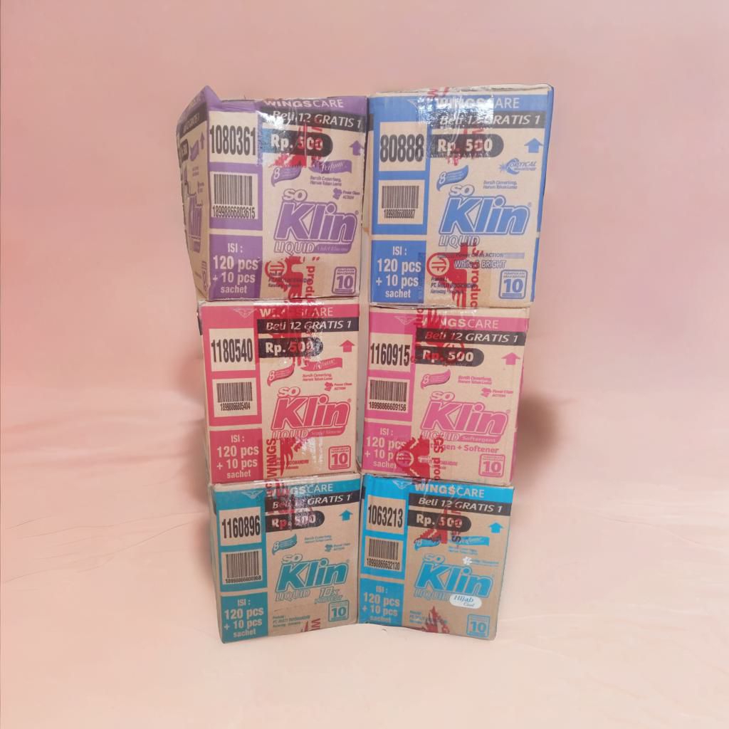 1 DUS SOKLIN LIQUID 20 ML eceran 500 varian LENGKAP  isi 120 +10 pcs