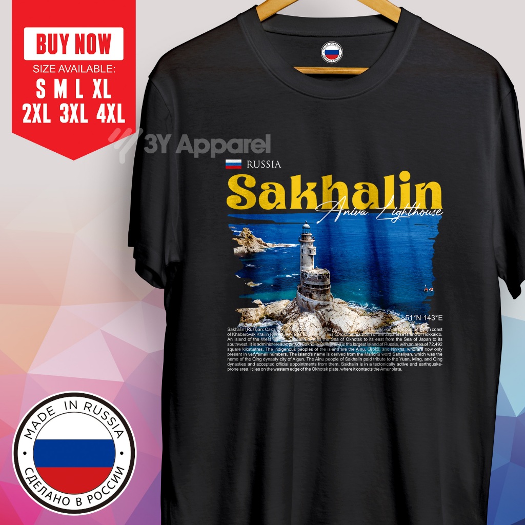 KAOS OLEH-OLEH LIBURAN RUSIA SAKHALIN SIBERIA OMSK VLADIVOSTOK BAIKAL EROPA KELILING DUNIA / 3Y APPA