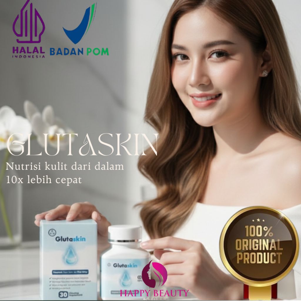 (PROMO SPESIAL) PAKET HEMAT GLUTASKIN Kapsul Whitening Pemutihan Kulit Badan Dan wajah, Mencerahkan 
