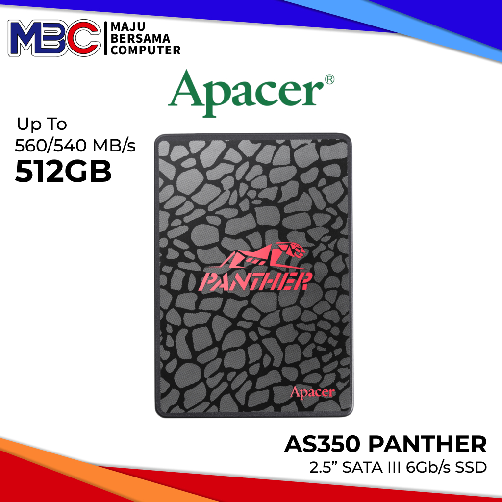 SSD Apacer Panther 512GB AS350 2.5" SATA III Storage PC Laptop - SSD SATA 128GB 256GB 512GB 1TB
